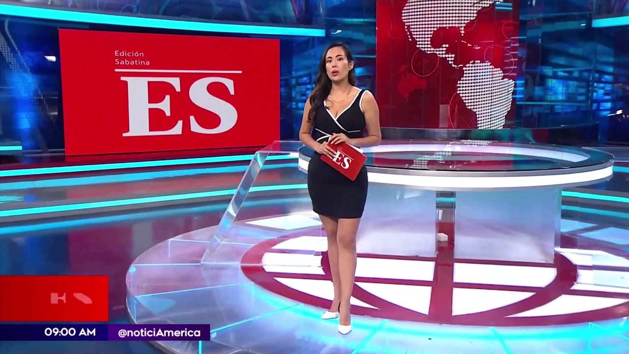 Fatima Chavez despidiendose America Noticias edicion sabatina 2024