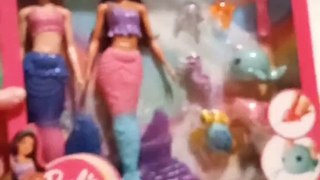 Barbie Mermaid Set With 2 Brunette Dolls