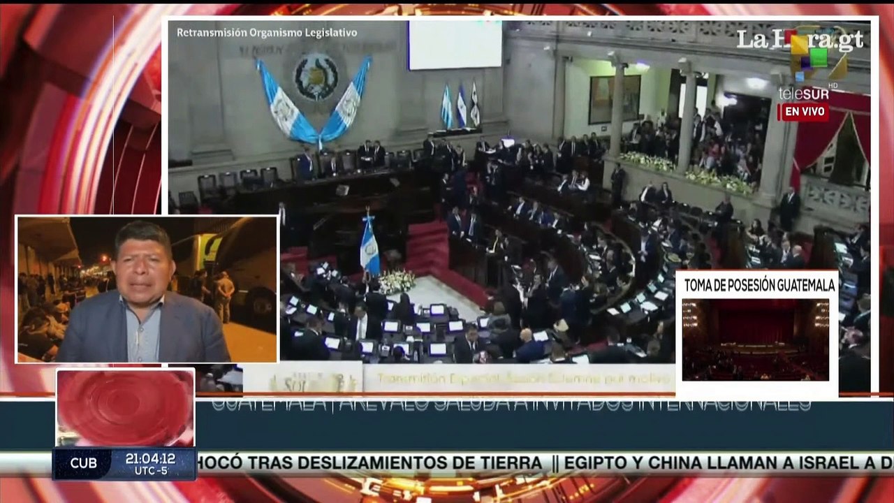 Pdte. Bernardo Arévalo arriba al Centro Cultural “Miguel Ángel Asturias” para la toma de posesión