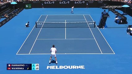 Mannarino, quelle énergie : le point marathon remporté par le Français contre Wawrinka