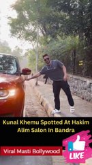 Kunal Khemu Spotted At Hakim Alim Salon In Bandra