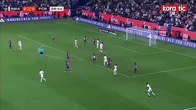 ملخص مباراة ريال مدريد وبرشلونة نهائي كاس السوبر الاسباني 4/1 ومراسم التتويج