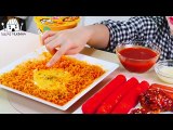 ASMR MUKBANG| Cheese fire noodles&Cheetos bar rice cake, Seasoned chicken, Sausage