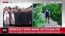 Okullarda şehitler için saygı duruşu