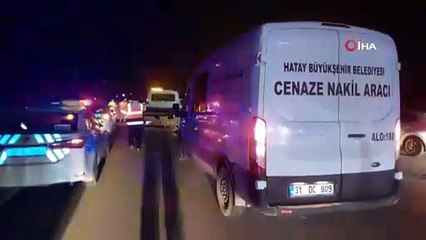 Hatay’da bariyerlere çarpan otomobil hurdaya döndü: 1 ölü