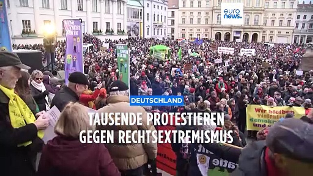 Zehntausende auf Demos gegen AfD