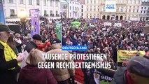 Zehntausende auf Demos gegen AfD