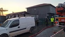 İstanbul'da işçilerin kaldığı konteynerde yangın