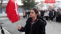 Öğrencilerden Pençe-Kilit şehitleri için saygı duruşu