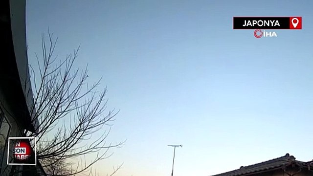 Japonya’da ateş topu şeklinde gök taşı görüldü