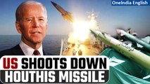 Red Sea Crisis | US Intercepts Houthi Missile Launched From Yemen After Strikes| Oneindia News