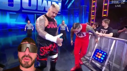 The Bloodline Destroy Cameron Grimes - WWE Smackdown 1/12/2024