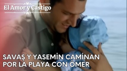 Savaş y Yasemin caminan por la playa con Ömer | Amor y Castigo - Capitulo 24