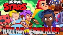  KIZLAR ERKEKLERE KARŞI  | ❤️ BRAWL STARS TÜRKÇE 