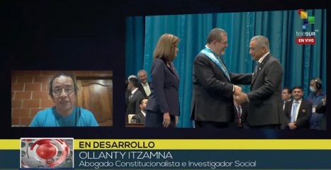 Abogado Ollanty Itzamna analiza discurso de Bernardo Arévalo en juramentación