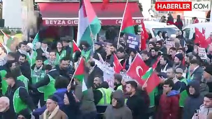 Bağcılar'da Şehitlerimiz ve Filistin İçin Yürüyoruz Eylemi Düzenlendi