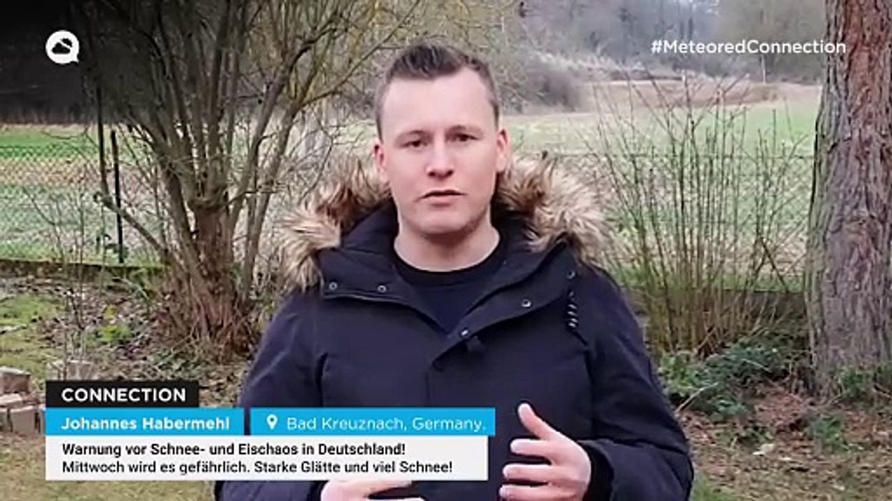 Warnung vor Schnee- und Eischaos in Deutschland! Mittwoch wird es gefährlich. Starke Glätte und viel Schnee!