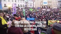 Miles de alemanes se manifiestan contra la extrema derecha en Potsdam