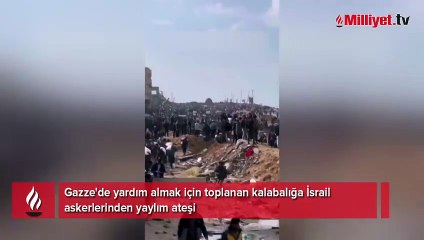 Gazze'den kan donduran görüntü