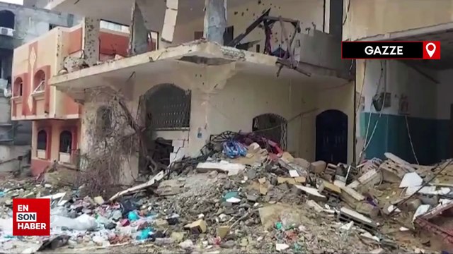 İsrail askerlerinin çekildiği Tel ez-Zater bölgesindeki yıkım görüntülendi