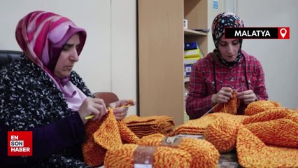 Malatya'da kursiyerler Gazze'deki kadın ve çocuklar için üretiyor