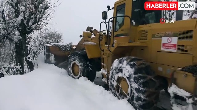 Bitlis köylerinde karla mücadele çalışması