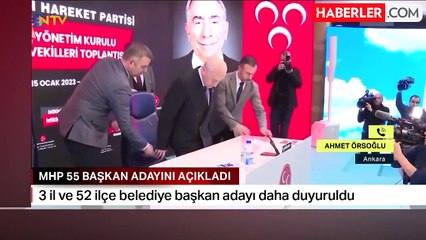 MHP'nin 3 il ve 52 ilçede belediye başkan adayı daha belli oldu