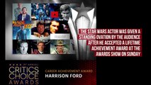 Harrison Ford given Lifetime Achievement Award at Critics Choice Awards