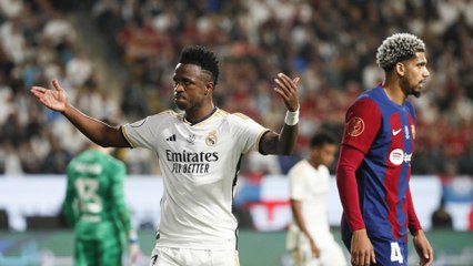 El Madrid abruma al Barça en la Supercopa de Vinicius