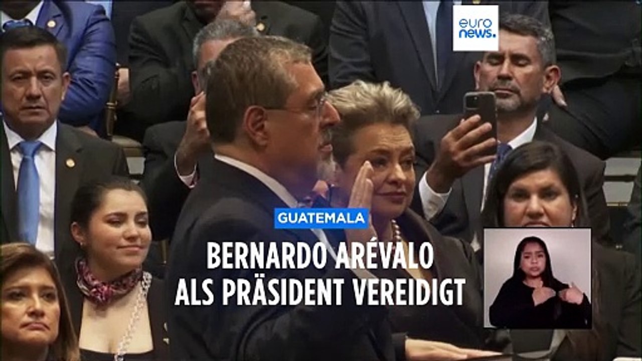 Nach Protesten in Guatemala: Bernardo Arévalo als Präsident vereidigt
