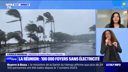 "On a peut-être échappé au pire": une habitante de La Réunion témoigne au passage du cyclone Belal