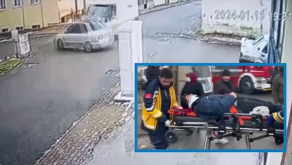 Sivas'ta 5 kişinin yaralandığı trafik kazasının görüntüleri ortaya çıktı