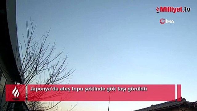 Japonya’da ateş topu şeklinde gök taşı görüldü!