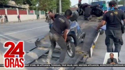 Mga ilegal na nakaparada, isinakay sa tow truck; may mga hinatak din at tiniketan | 24 Oras