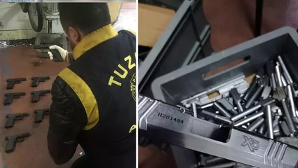 Pendik'te ruhsatsız tabanca üretimi yapılan 2 iş yerine baskın: 8 gözaltı