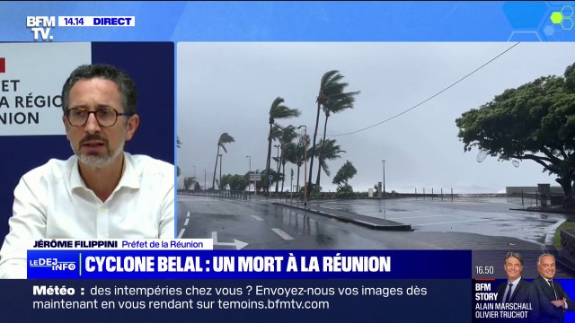 Cyclone Belal: Les cours d'eau sont en décrue annonce Jérôme Filippini, préfet de la Réunion