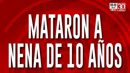Nena de 10 años fue a comprar pan y apareció muerta