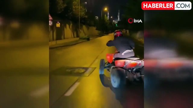 Ataşehir'de ATV ile drift yapan sürücüye 22 bin 165 TL ceza