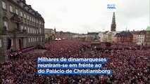 Copenhaga acolhe o maior espetáculo de fogo de artifício de sempre para assinalar a sucessão real