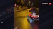 Ataşehir'de motosikletiyle drift atan sürücüye 22 bin lira ceza