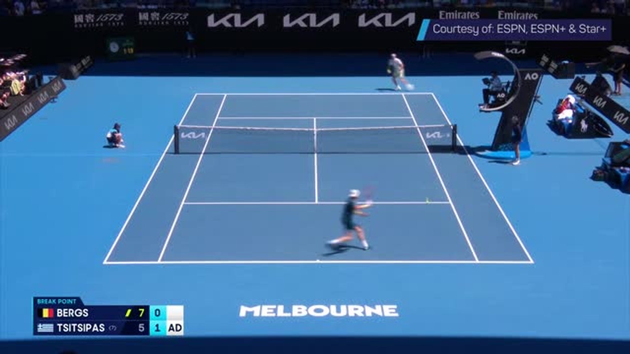 Australian Open Shot of the Day: Tsitsipas hits insane over-the-net winner