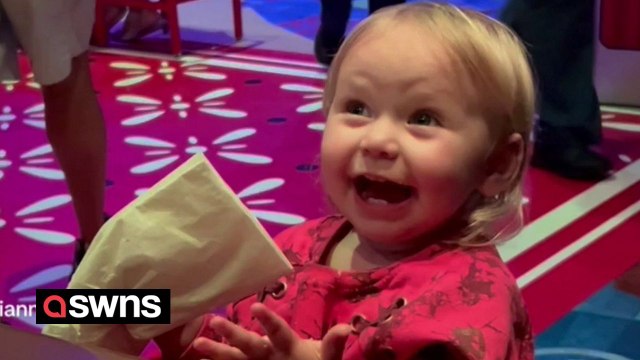 Tot freezes when she hears 'Andy's coming' just like in the Toy Story movie