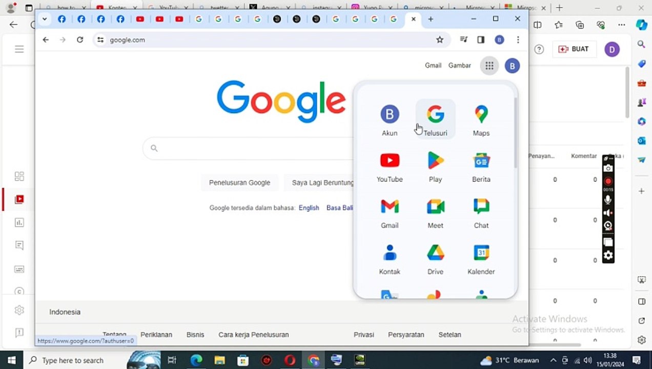 Cara verifikasi 2 langkah menggunakan nomor handphone pada pc