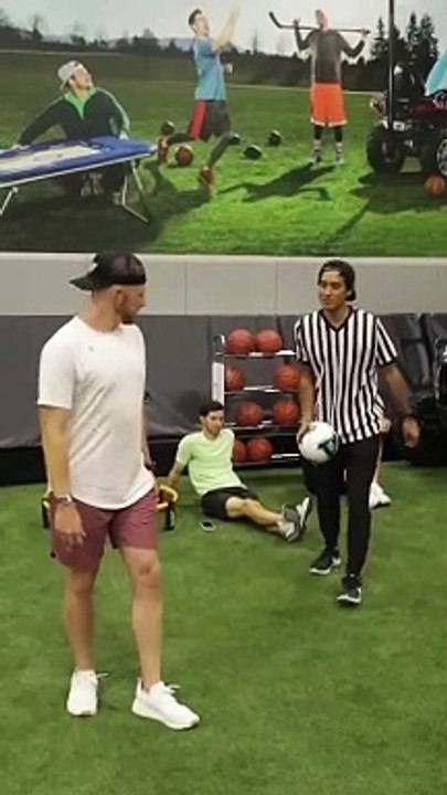 Illusion trick shot w_ Dude Perfect #shorts