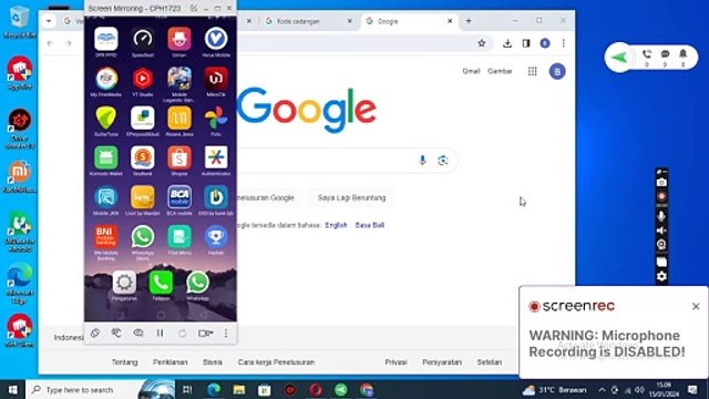 Cara membuat dan mengkoneksikan aplikasi authenticator menggunakan pc pada web browser