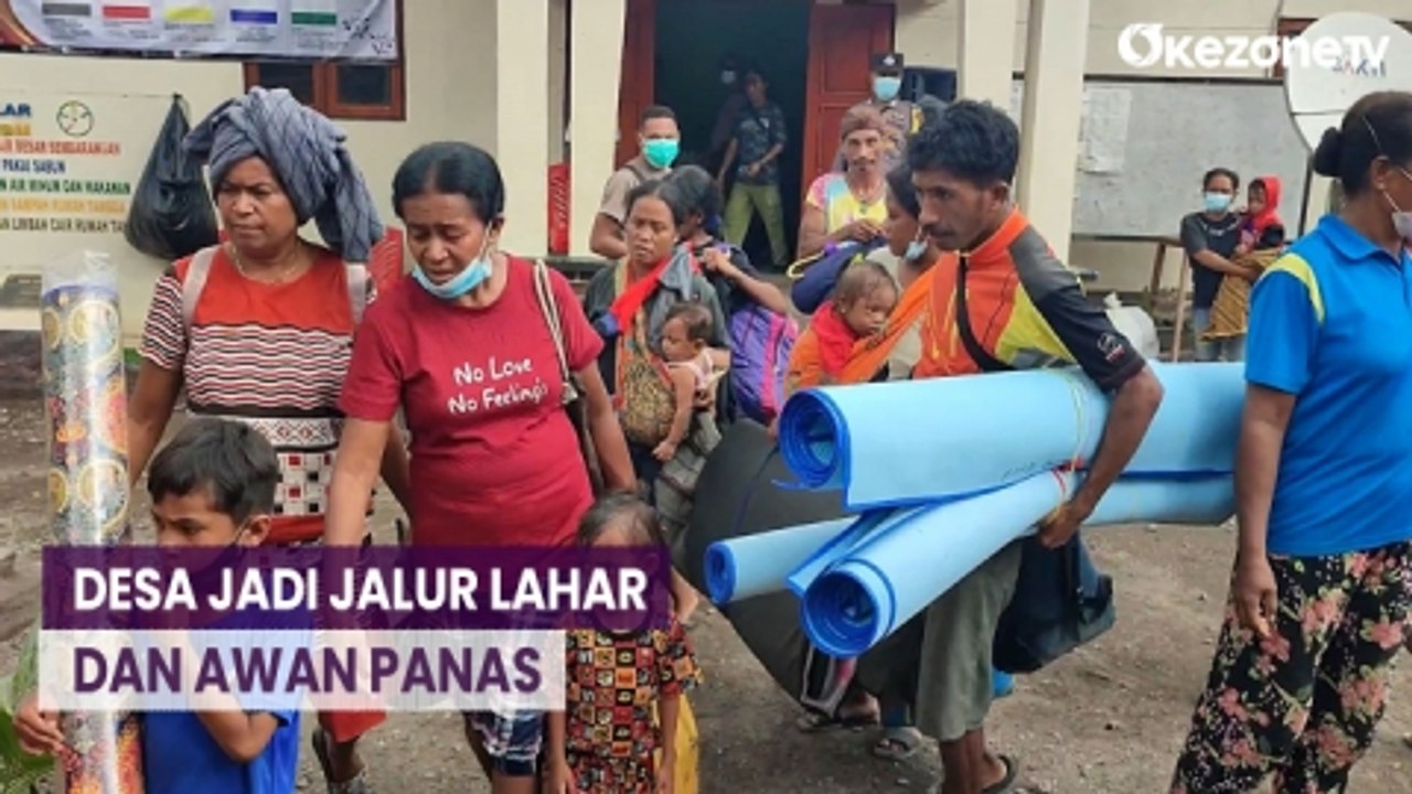 Dampak Erupsi Gunung Lewotobi, Ratusan Warga Dievakuasi ke Posko Pengungsian