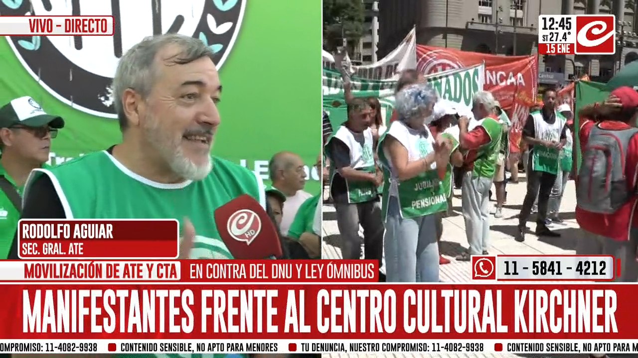 Rodo Aguiar: "Están dejando en la calle a argentinos y argentinas de bien"