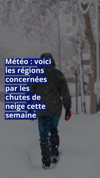 Météo : voici les régions concernées par les chutes de neige cette semaine