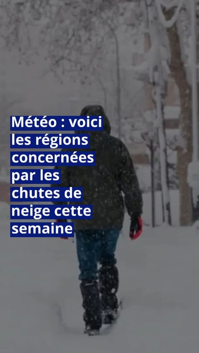 Météo : voici les régions concernées par les chutes de neige cette semaine
