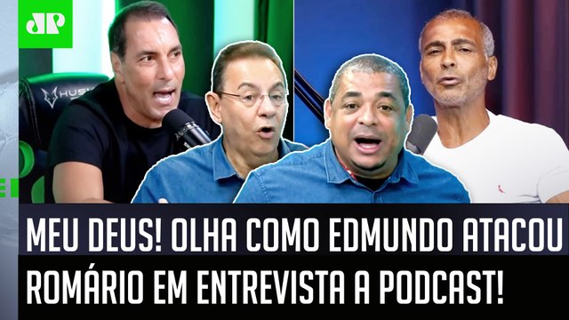 DETONOU FORTE! Edmundo REBATE e ATACA Romário: ele tem algum TESÃO em mim! Porque...